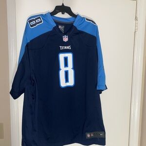 NFL Navy Jersey with Number 8